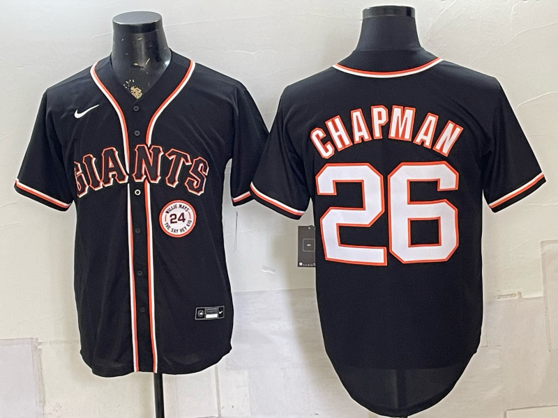 2026 Men Nike San Francisco Giants #26 Chapman black Game MLB Jersey0727003->san francisco giants->MLB Jersey